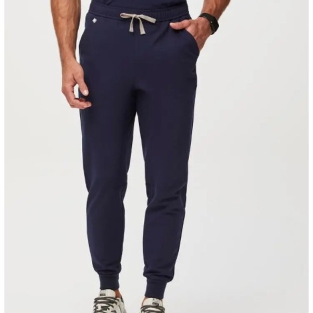 FIGS Tansen Jogger Scrub Pants Mens L Navy Blue MXXSW2004 Medical Uniform Jogger